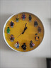 淺檬學(xué)生指針?lè )e木掛鐘創(chuàng  )意壁掛時(shí)鐘表卡通靜音男生生日禮物開(kāi)學(xué)季座鐘 白框黃底漫威隨機人仔時(shí)鐘12英寸 曬單實(shí)拍圖