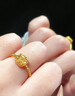 老鳳祥拉絲小方糖黃金戒指足金開(kāi)口戒平安夜圣婦女節38女神節禮物母親節 約3.3g足金小方糖開(kāi)口戒指 曬單實(shí)拍圖