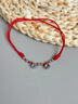 老鳳祥紅繩腳鏈S925銀騏驥紅本命年馬年護身符生日紀念日禮物送女生閨蜜 如意鈴鐺腳鏈 曬單實(shí)拍圖