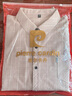 皮爾卡丹（pierre cardin）免燙抗皺中年夏季薄款純棉短袖襯衫男商務(wù)休閑純色父親亞麻襯衫男 2283紅色 190/4XL185-210斤 曬單實(shí)拍圖