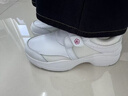YNUV護士鞋女工作不累腳透氣防滑防臭醫護人員工作鞋白色女運動(dòng)護士鞋 白色 標準尺碼 41 (255mm) 曬單實(shí)拍圖