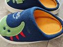 機器豬秋冬季兒童棉拖鞋防滑寶寶卡通可愛(ài)居家室內中大童恐龍小男孩拖鞋 藏青色 32 -33碼鞋內長(cháng)20-21cm 曬單實(shí)拍圖