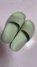 科柔（KENROLL）男女款防滑拖鞋居家浴室厚底寬楦四季涼拖鞋 青玉綠 37-38(240mm) 曬單實(shí)拍圖