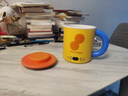 小南瓜（Little Pumpkin）電熱水壺便攜式旅行多功能燒水壺恒溫小型辦公室宿舍熱奶燒水杯電燉杯出差嬰兒保溫電煮杯加熱杯 0.8L 橙黃色-新升級智能款·濾網(wǎng)款 曬單實(shí)拍圖