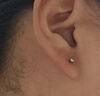 邁米德F136醫用鈦合金耳釘女養耳洞防致敏耳骨釘耳環(huán)耳蝸釘睡覺(jué)免摘耳飾 3mm圓頭鈦合金耳釘 一對裝 曬單實(shí)拍圖
