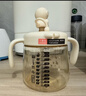 布比熊 BUBBLE BEAR兒童牛奶杯1-6歲寶寶奶瓶直飲吸管水杯便攜防摔防漏喝水杯 公仔牛奶杯 330ml 送背帶+吸管X2 曬單實(shí)拍圖