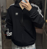 阿迪達斯（adidas）三葉草系列 男子 WOVEN FBIRD TT 梭織外套 KB2466 黑色 XS  曬單實(shí)拍圖
