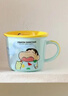 蠟筆小新系列陶瓷杯牛奶刻度杯彩盒裝水杯高顏值禮物咖啡杯馬克杯 蠟筆小新牛奶刻度杯彩盒裝-藍色 曬單實(shí)拍圖