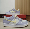 耐克大童輕便皮面運動(dòng)鞋冬季新款男女童平底板鞋NIKE DUNK FJ4641 536氧氣紫/淺檸檬黃綠/山峰白 39 曬單實(shí)拍圖
