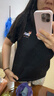 MJ STYLE黑色短袖t恤女2026年春夏新款純棉設計感美式小眾寬松內搭打底衫 曬單實(shí)拍圖