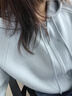 三彩2026春季新款連帽針織衫拉鏈開(kāi)衫短款毛衫休閑女 曬單實(shí)拍圖