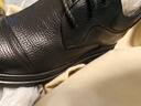 零度Zero增高鞋男新款隱形內增高男士商務(wù)休閑鞋英倫寬版大頭皮鞋子男 黑色 41 曬單實(shí)拍圖