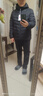 坦博爾輕薄羽絨服男短款秋冬天保暖時(shí)尚外套男士羽絨服短款外套TF246209 黑色 XL (180) 曬單實(shí)拍圖