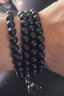 戚小米黑檀木佛珠手串男生108顆念珠珠子長(cháng)款串珠多圈木質(zhì)檀木手鏈男款 6mm黑檀木圓珠108顆 曬單實(shí)拍圖