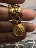 金至尊黃金吊墜黃財神招財999足金古法掛墜配繩情人節禮物計價(jià)9.52克 曬單實(shí)拍圖