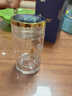 格亞（GEYA）春露小巧玻璃杯主人杯男女士口袋杯玻璃花茶杯水杯杯子精致禮盒裝 雙層杯（有濾網(wǎng)）180ml 曬單實(shí)拍圖