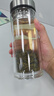 富光拾喜玻璃杯大容量茶水分離杯大號雙層加厚茶杯男女戶(hù)外杯便攜大容量水 本色 520ml 曬單實(shí)拍圖