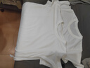 短袖T恤男純棉2026年新款大碼長(cháng)袖圓領(lǐng)體恤半袖純白色內搭打底衫 白色 L 曬單實(shí)拍圖
