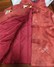 羅蒙兒童紅色唐裝冬款男女童中國風(fēng)新中式拜年服套裝演出服 紅色 160 曬單實(shí)拍圖