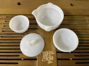 蘇氏陶瓷冰種玉瓷羊脂玉馬到成功旅行快客便捷功夫茶具套組 曬單實(shí)拍圖