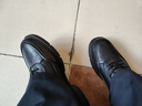 馬克華菲頭層牛皮男鞋商務(wù)休閑增高皮鞋男士運動(dòng)鞋正裝黑鞋軟底 黑色 41 曬單實(shí)拍圖