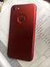 柏美惠 蘋果7plus手機殼iPhone7磨砂硬殼保護套超薄平果了露logo標志漏標黑七的外殼 蘋果7(4.7英寸)  - 中國紅 曬單實拍圖