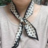 絲界100%桑蠶絲真絲絲巾長(cháng)條領(lǐng)巾twilly絲帶發(fā)帶麻花辮發(fā)繩綁包禮物 曬單實(shí)拍圖