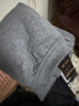 AB冬季本命年男女高密款保暖褲三層夾棉中厚保暖褲 麻灰 XXL 曬單實(shí)拍圖