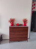 言木智實(shí)木斗柜臥室儲物柜床尾置物柜客廳靠墻五斗柜新中式抽屜收納柜子 板木【八斗實(shí)木邊框】高1.02米 曬單實(shí)拍圖