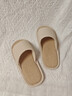 樸西真皮亞麻拖鞋女TPR底夏季情侶居家用室內防滑軟底不臭腳鱷魚(yú)皮拖 米白 39-40 曬單實(shí)拍圖