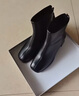 星期六短靴女粗跟高跟靴2025秋季新款時(shí)尚百搭加絨瘦瘦靴 黑色 36 (230mm) 標準碼 曬單實(shí)拍圖
