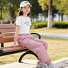 班尼路（Baleno）童裝【春季上新】女童褲子春秋款2026新款兒童戶(hù)外工裝褲速干長(cháng)褲 紫 160 曬單實(shí)拍圖