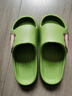 XGGC卡皮巴拉卡通兒童拖鞋女孩室內家居厚底防滑可愛(ài)涼拖女 綠色34-35 曬單實(shí)拍圖