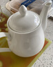 華貢骨瓷茶水壺純白色白瓷茶壺高檔家用泡茶壺陶瓷酒店功夫茶具大號 貴妃壺 曬單實(shí)拍圖