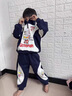 G.duck小黃鴨奧特曼衣服男童衛衣套裝春秋韓版兒童運動(dòng)服時(shí)尚兩件套潮童 藏青色 120 （建議身高110cm  6-7歲）cm 曬單實(shí)拍圖