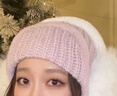 諄梧粉色帽子女冬季針織帽毛線(xiàn)雷鋒帽女士冬天帽子防風(fēng)保暖護耳滑雪帽 針織保暖護耳帽【粉色】  均碼 曬單實(shí)拍圖