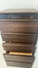 源氏木語(yǔ)實(shí)木斗柜家用骨骼線(xiàn)抽屜柜臥室黑胡桃木儲物柜黑標九斗櫥 【2】0.61米五斗柜(616*400*1210mm) 曬單實(shí)拍圖