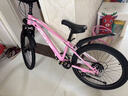 飛鴿（FG FLYING PIGEON）兒童山地自行車(chē)9-16歲中大童變速碟剎車(chē)24寸粉適合身高140-175cm 曬單實(shí)拍圖