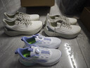 特步（XTEP）兒童女童蝶舞網(wǎng)面旋鈕扣休閑鞋 特步白/薄荷藍 37碼 曬單實(shí)拍圖