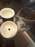 憶壺茶（YIHUTEA）公道杯茶漏過(guò)濾套裝耐高溫玻璃分茶泡茶杯羊脂玉白瓷茶葉過(guò)濾茶隔 羊脂玉瓷茶漏+胡桃木把公道杯 曬單實(shí)拍圖