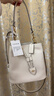 蔻馳（COACH）【品牌直供】ROWAN女士小號單肩手提水桶包粉筆白色CBH06生日禮物 曬單實(shí)拍圖
