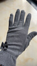 咕咕象（guguxiang）德絨手套保暖女秋冬季加絨薄款棉彈力騎行電動(dòng)車(chē)防風(fēng)防寒防凍觸屏 灰色1雙（德絨手套） 曬單實(shí)拍圖