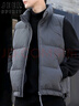 JEEP SPIRIT吉普羽絨馬甲男士外套秋冬季坎肩背心輕薄保暖無(wú)袖立領(lǐng)男裝 曬單實(shí)拍圖