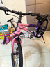 飛鴿兒童自行車(chē)6-8-10-12歲青少年自行車(chē)學(xué)生12到18歲變速山地自行車(chē) 變速+一體輪+漸變紫+后座挎包 20寸【適合身高130cm-155cm】 曬單實(shí)拍圖