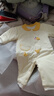 嬰兒加棉100克連體衣寶寶夾棉加厚秋冬裝哈衣連身衣爬服嬰幼兒童 米色（黃領(lǐng)鴨寶100克棉連體） 73cm 曬單實(shí)拍圖
