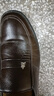稻草人秋冬商務(wù)休閑鞋男士頭層牛皮鞋男正裝鞋懶人套腳豆豆鞋  棕色 39 曬單實(shí)拍圖