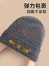 紅蜻蜓帽子男冬季防寒保暖毛線(xiàn)帽東北冬天防風(fēng)冷帽加絨防凍針織帽棉帽女 曬單實(shí)拍圖