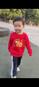 班尼路（Baleno）兒童加絨衛衣2026馬年新年款男女童紅色拜年服寶寶冬季保暖套頭衫 曬單實(shí)拍圖