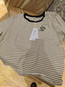 IEF/愛(ài)依服短袖上衣2026春季新款韓系減齡休閑少女風(fēng)條紋顯瘦T恤 藍杏條 L 曬單實(shí)拍圖