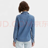 李維斯（Levi's）秋季女士牛仔襯衫簡(jiǎn)約舒適時(shí)尚潮流上衣86832-0018 牛仔藍 S 曬單實(shí)拍圖